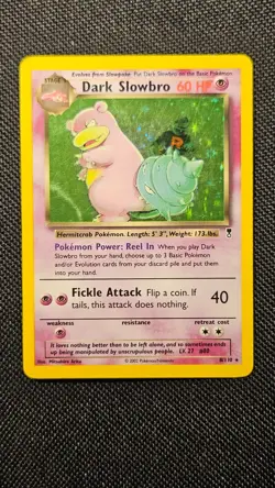 2002 Pokemon Legendary Collection Dark Slowbro Holo 8/110 - Moderately Played - Image 2