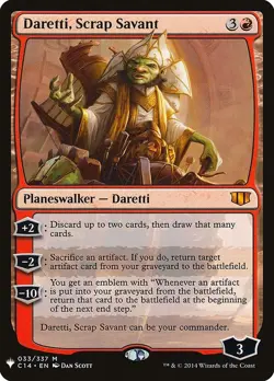 Mint/Near-Mint, English - 1 x MTG Daretti, Scrap Savant - Non-Foil - Commander 2 - Image 1