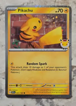 Pikachu - (Cosmo Holo) 051/162 Miscellaneous Cards & Products Holo - Image 1