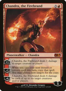 Chandra, the Firebrand Magic 2013 / M13 MINT Red Mythic Rare MAGIC CARD ABUGames - Image 1
