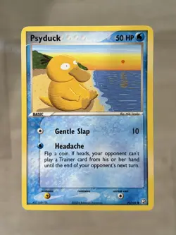 2004 Pokemon PSYDUCK Ex Team Rocket Returns NON HOLO Common Set Card 70/109 LP - Image 1