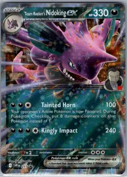 Team Rocket's Nidoking ex 217 SV: Scarlet & Violet Promo Cards - Pokemon - NM - Image 1