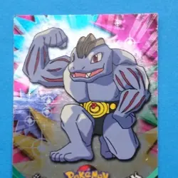 TV Animation, 67 Maschock, Holo, Blue Logo, Pokemon Karte Topps Series 1, 1999 - Image 4