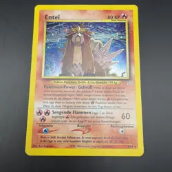 Pokemon Entei Neo Revelation TCG 6/64 Holo Unlimited Rare Card German LP- - Image 1
