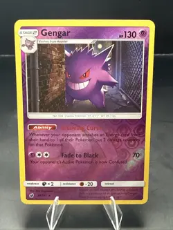 Pokemon TCG Gengar Reverse Holo Card 38/111 Sm-Crimson Invasion - Image 2