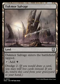 Mint/Near-Mint, English - 1 x MTG Dakmor Salvage - Ripple Foil Commander: Modern - Image 1