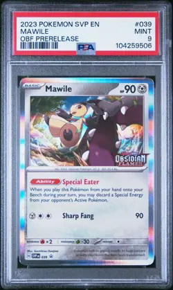 Mawile - 039 (Prerelease) 039 Sv: Scarlet & Violet Promo Cards Holo PSA 9 - Image 1