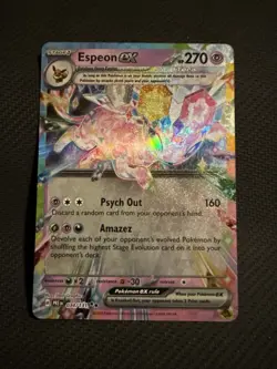 Pokemon TCG Espeon EX Double Rare Prismatic Card 034/131 - Image 1