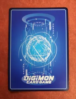 Digimon Card game BlitzGreymon BT3-018 Alternate art Foil on hand - Image 2
