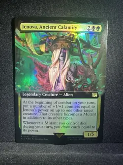 Jenova, Ancient Calamity - MTG FIN R 0493 Extended Art Foil NM - Image 1