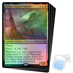 FOIL OVIKA, ENIGMA GOLIATH X4 Phyrexia: All Will Be One ONE Magic MTG MINT CARD - Image 1