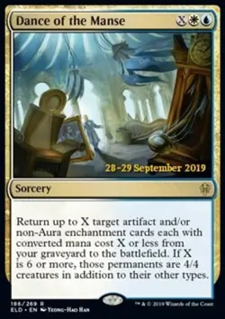 Mint/Near-Mint, English - 1 x MTG Dance of the Manse - Prerelease Foil Promotion - Image 1
