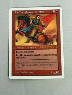 MTG Prerelease Lu Bu, Master-at-Arms Singapore 7/4/1999 Magic the Gathering - Image 1