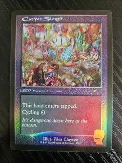 MTG Canyon Slough (FOIL) 2521 MTG Secret Lair Brain Dead SLD - NM - Image 1