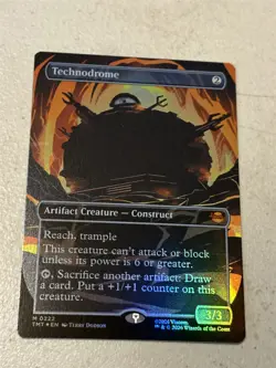 mtg borderless foil Technodrome, Teenage Mutant Ninja Turtles, unused - Image 1