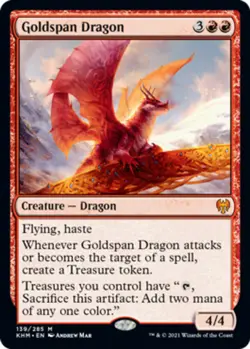 [1x] Goldspan Dragon - Near Mint, English - Kaldheim MTG Magic - Image 1