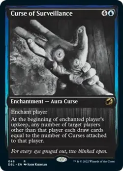 Mint/Near-Mint, English - 1 x MTG Curse of Surveillance - Foil Innistrad: Double - Image 1