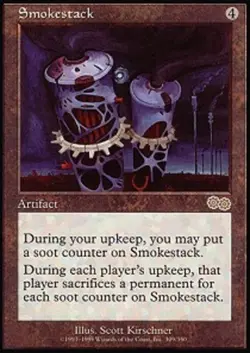 MTG Smokestack, Heavy Play, English Urza's Saga - Image 1