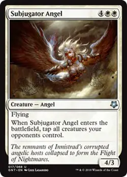 Subjugator Angel Game Night NM White Uncommon MAGIC THE GATHERING CARD ABUGames - Image 1