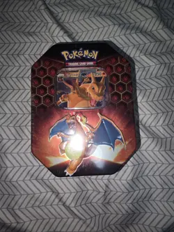 Pokemon TCG Hidden Fates Charizard GX Tin Factory Sealed - Image 1
