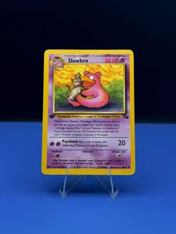 Slowbro 43/62 Fossil Uncommon 1st Edition Pokemon TCG - LP - Image 1