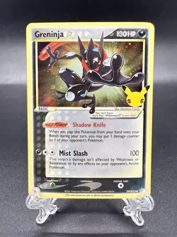 Pokemon TCG Greninja Gold Star SWSH144 Celebrations Black Star Promo - Image 1