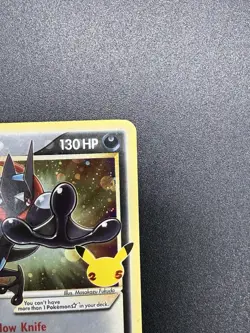 Pokemon TCG Greninja Gold Star SWSH144 Celebrations Black Star Promo - Image 4