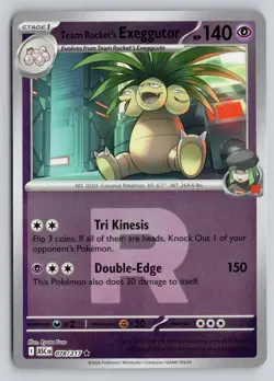 TEAM ROCKET'S EXEGGUTOR 078/217 ASCENDED HEROES POKEMON REVERSE HOLO NM - Image 1