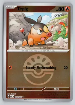 TEPIG (FRIEND BALL) 029/217 COMMON ME: ASCENDED HEROES POKEMON REVERSE HOLO NM - Image 1