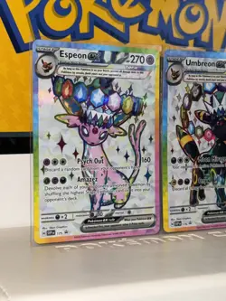 Espeon EX + Umbreon EX SVP 175 176 Pokemon Prismatic Evolutions Promo Near Mint - Image 5