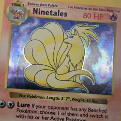 Ninetales 012/102 Base Set Shadowless | Holo Rare | Perfect Centering | Pokemon - Image 1