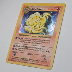 Ninetales 012/102 Base Set Shadowless | Holo Rare | Perfect Centering | Pokemon - Image 5