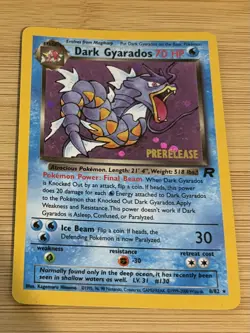 Dark Gyarados - 8/82 - Team Rocket Pre-Release Promo - LP | POKEMON - Image 1