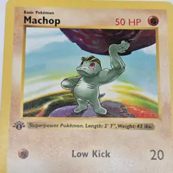 Near Mint | 1st Edition Base Set Shadowless | Machop 52/102 | Pokemon Card - Image 1
