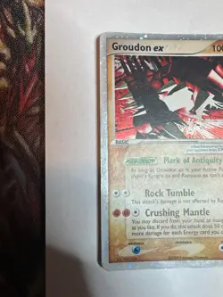 Groudon Ex 93/101 HEAVILY PLAYED Ex Hidden Legends Holo Rare Pokemon - Image 2