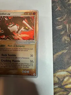 Groudon Ex 93/101 HEAVILY PLAYED Ex Hidden Legends Holo Rare Pokemon - Image 3
