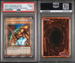 2022 Yugioh BLCR-EN104 Right Arm of the Forbidden One Starlight Rare 1st PSA 9 - Image 3
