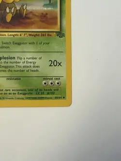 Pokemon Exeggutor TCG Jungle Card 35/64 - Image 2