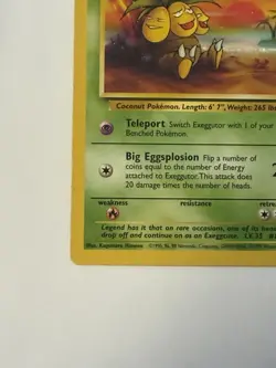 Pokemon Exeggutor TCG Jungle Card 35/64 - Image 3
