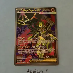 Pokemon Mega Zygarde EX Full Art Holo Basic Card 104/088 310 HP 200 Attack - Image 1