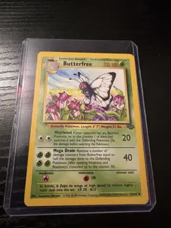 Pokemon Butterfree Jungle 33/64 Uncommon Regular Stage 2 70 HP 1999 English Card - Image 1