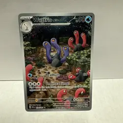 Wugtrio Paldean Fates Holo Illustration Rare Pokemon TCG Card 224/091 Near Mint - Image 1
