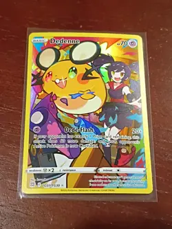Pokemon TCG Dedenne Brilliant Stars Trainer Gallery Card TG07/TG30 Swsh09 - Image 1