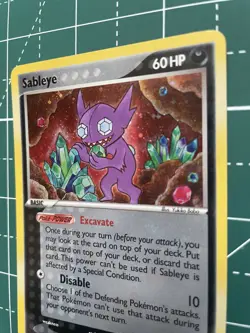 Sableye Crystal Guardians 10/100 Holo Rare Card 2006 HP+ Pokemon TCG - Image 2
