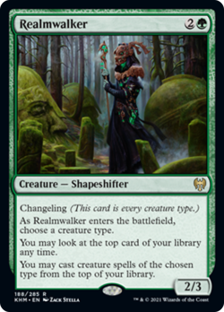 Realmwalker FOIL Kaldheim NM Green Rare MAGIC THE GATHERING MTG CARD ABUGames - Image 1