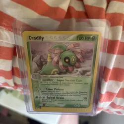 Pokemon Cradily 3/100 Holo DMG – EX Sandstorm – 2003 Pokemon Card - Image 4