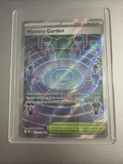 Pokemon TCG Mystery Garden Trainer Holo Card Mega Evolution 172/132 - Image 1