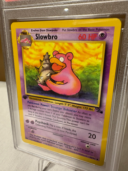 PSA 9 | SLOWBRO 1ST EDITION POKEMON CARD FOSSIL 1999 #43 - Image 4