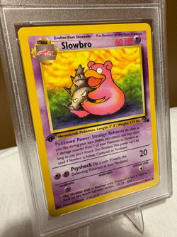 PSA 9 | SLOWBRO 1ST EDITION POKEMON CARD FOSSIL 1999 #43 - Image 5