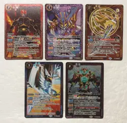 Lot of 5 Japanese Battle Spirits Master Rare Card set TCG - Image 1